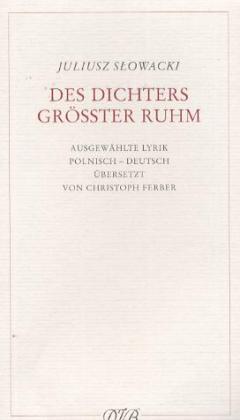 Des Dichters größter Ruhm Cover