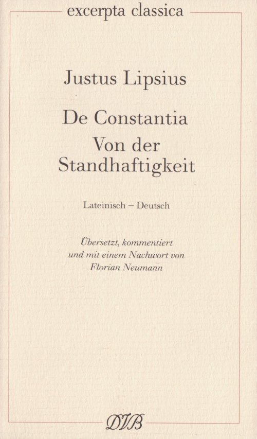 De Constantia. Cover