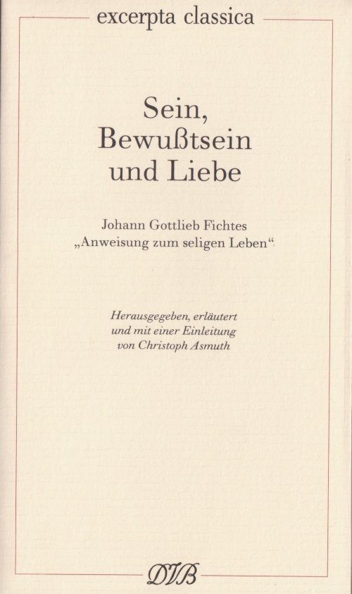 Sein, Bewusstsein und Liebe. Cover