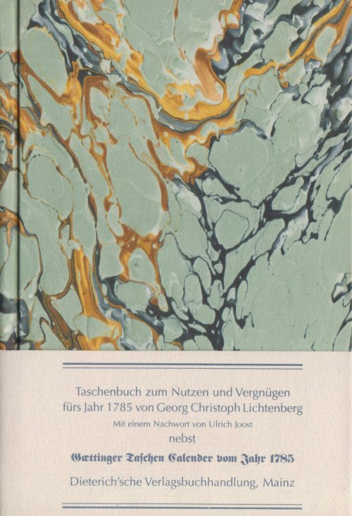 Taschenbuch zum Nutzen und Vergnügen für’s Jahr 1785 Cover
