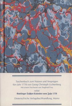 Taschenbuch zum Nutzen und Vergnügen für’s Jahr 1778 Cover